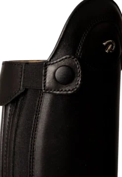Reitstiefel Slim, Lederreitstiefel, Damen, Herren, schwarz