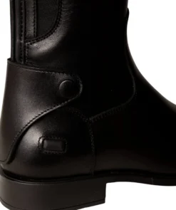 Reitstiefel Slim, Lederreitstiefel, Damen, Herren, schwarz