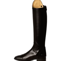 Reitstiefel Slim, Lederreitstiefel, Damen, Herren, schwarz