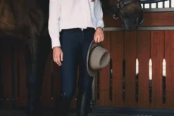 Reitstiefel Slim mit Schnürung, Lederreitstiefel, Damen, Herren, schwarz