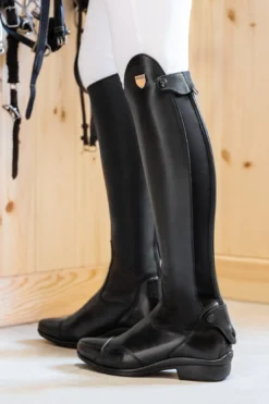 Reitstiefel Spectrum, Lederreitstiefel, Damen, Herren, Schwarz