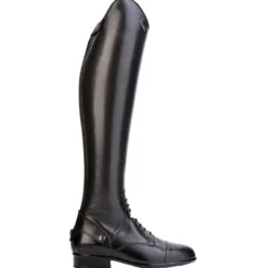Reitstiefel Verona, Lederreitstiefel, Damen, Herren, Schwarz