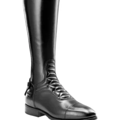 Reitstiefel Volare D09, Lederreitstiefel, Damen, Herren, Pisa Black