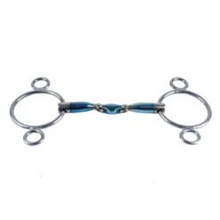3-Ring Gebiss, doppelt gebrochen, Sweet Iron