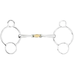 3-Ring Gebiss, doppelt gebrochen, Sweet Copper