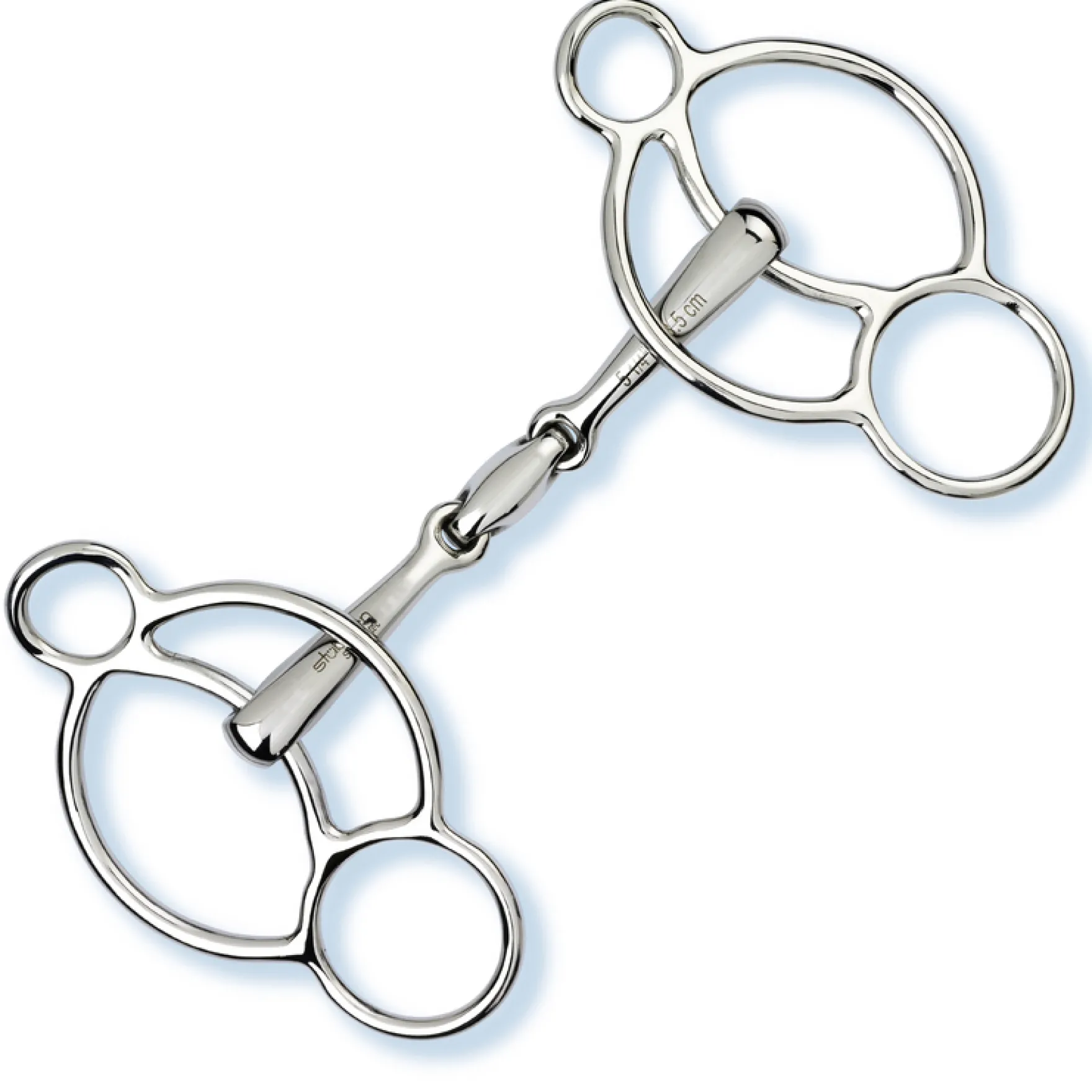 3-Ring Gebiss Easy Control, doppelt gebrochen