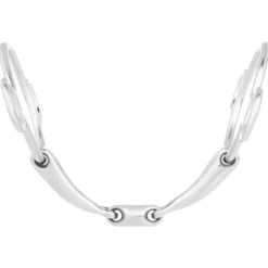 3-Ring Gebiss, Edelstahl, doppelt gebrochen, Pessoa Gebiss