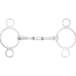 3-Ring Gebiss, Edelstahl, doppelt gebrochen, Pessoa Gebiss