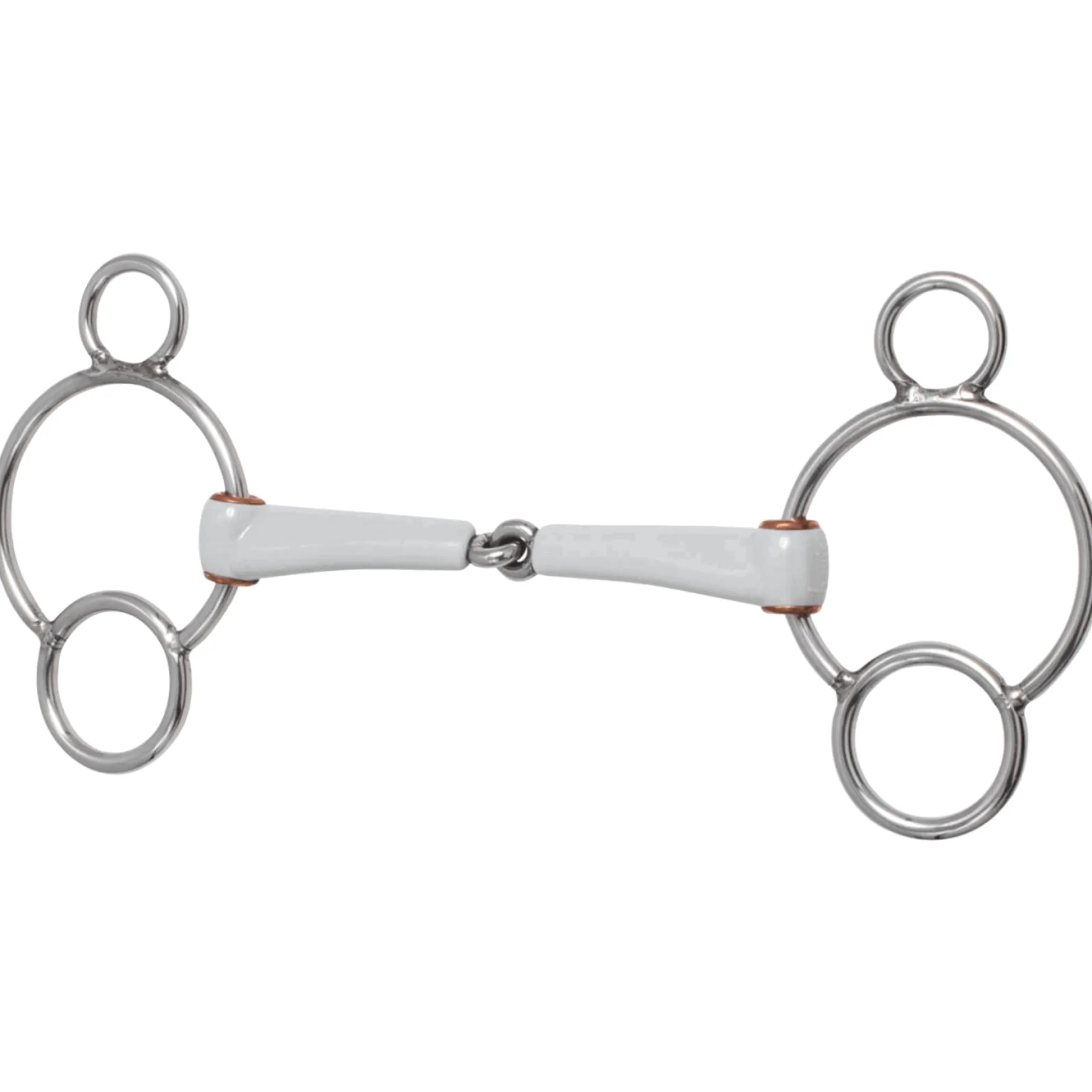 3-Ring Gebiss, einfach gebrochen