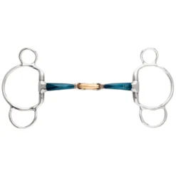 3-Ring Gebiss Ergonomic, doppelt gebrochen, 14 mm