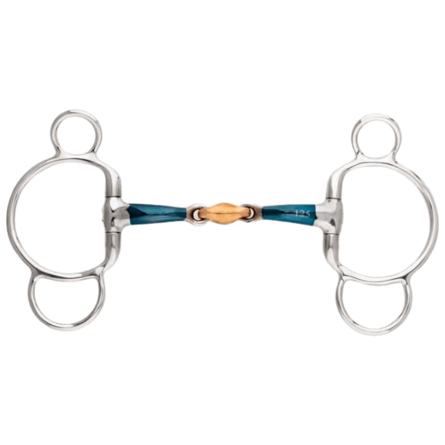 3-Ring Gebiss Ergonomic Lock Up, doppelt gebrochen, 14 mm