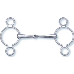 3-Ring Gebiss 2-in-1, einfach gebrochen