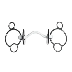 2,5-Ring Gebiss, Inno Sense, Port, Slim, Stangengebiss, Kunststoffgebiss, mit Zungenfreiheit