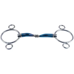 3-Ring Gebiss, Sweet Iron, Jointed, Pessoa-Gebiss, einfach gebrochen
