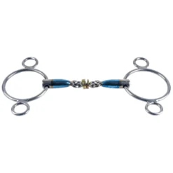 3-Ring Gebiss, Sweet Iron, Messingringe, Pessoa-Gebiss, doppelt gebrochen