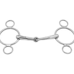 3-Ring Gebiss Turnado, einfach gebrochen, 16mm