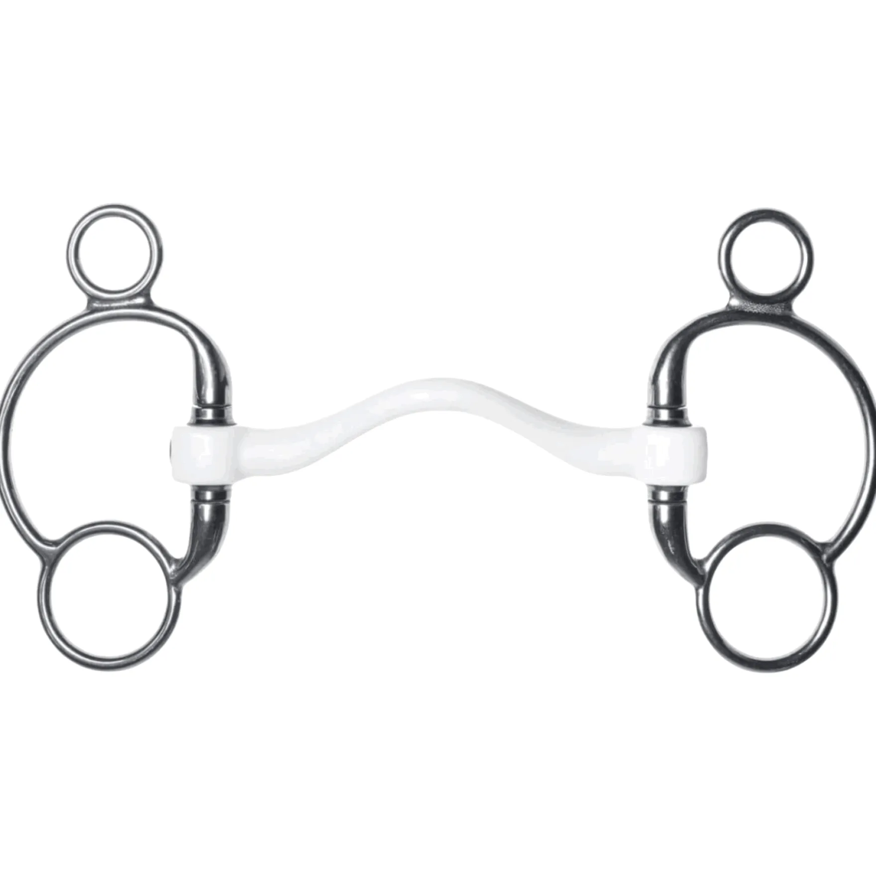 2,5-Ring Olivenkopftrense, Inno Sense, Port Medium, Stangengebiss, Kunststoffgebiss, Zungenfr.