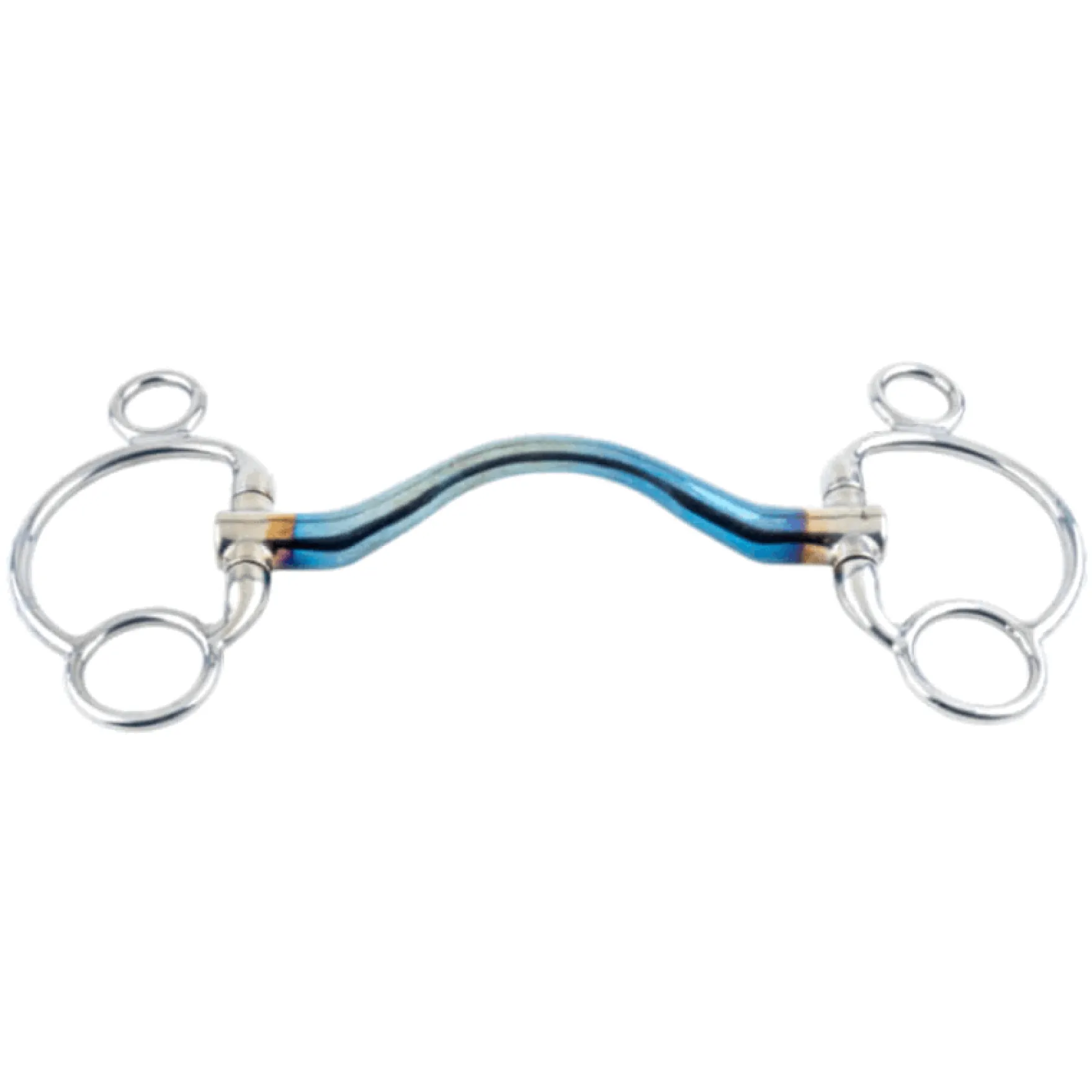 2,5-Ring Olivenkopftrense, Sweet Iron, Medium Port, Stangengebiss, mittlere Zungenfreiheit