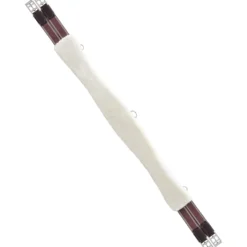 Sattelgurt 3A004FR, Langgurt, Leder, mit Kunstfell, beidseitig elastisch