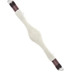 Sattelgurt 3A009FR Spezial, Langgurt, Leder, mit Kunstfell, beidseitig elastisch