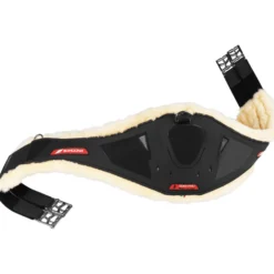 Sattelgurt Carbon Air Sensitive+ Candy Girth, Langgurt, mit Lammfell