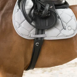 Sattelgurt 2-in-1 Sohoflex, Langgurt, Leder, mit Fell