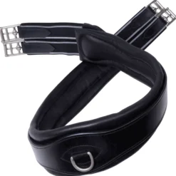 Sattelgurt 2-in-1 Sohoflex, Langgurt, Leder, mit Fell