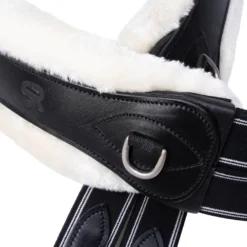 Sattelgurt 2-in-1 Sohoflex, Langgurt, Leder, mit Fell
