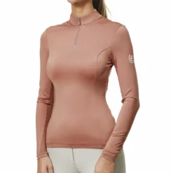 Shirt Damen Air Breeze Coral, Trainingsshirt, UV-Shirt, langarm
