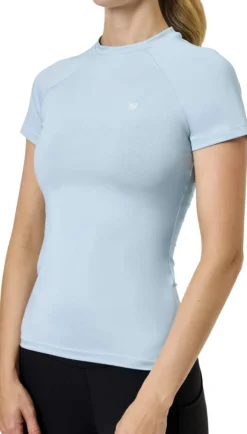 Shirt Damen Dynamic Base Layer Ice Blue, Trainingsshirt, UV-Shirt, kurzarm