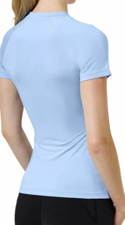 Shirt Damen Dynamic Base Layer Midsummer Blue, Trainingsshirt, kurzarm