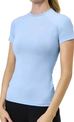 Shirt Damen Dynamic Base Layer Midsummer Blue, Trainingsshirt, kurzarm