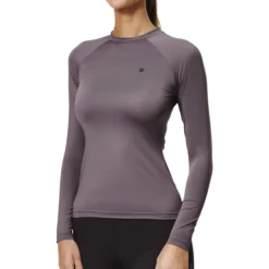 Shirt Damen Dynamic Base Layer Dark Violet, Trainingsshirt, langarm