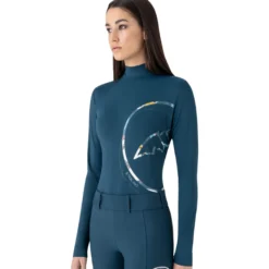 Shirt Damen Eblec HW25, Trainingsshirt, Rollkragen, langarm