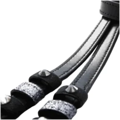 Sporenriemen Glitzersteine, Leder