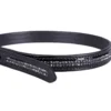 Sporenriemen Las Vegas, 2er Set, Leder, Lack, Glitzersteine