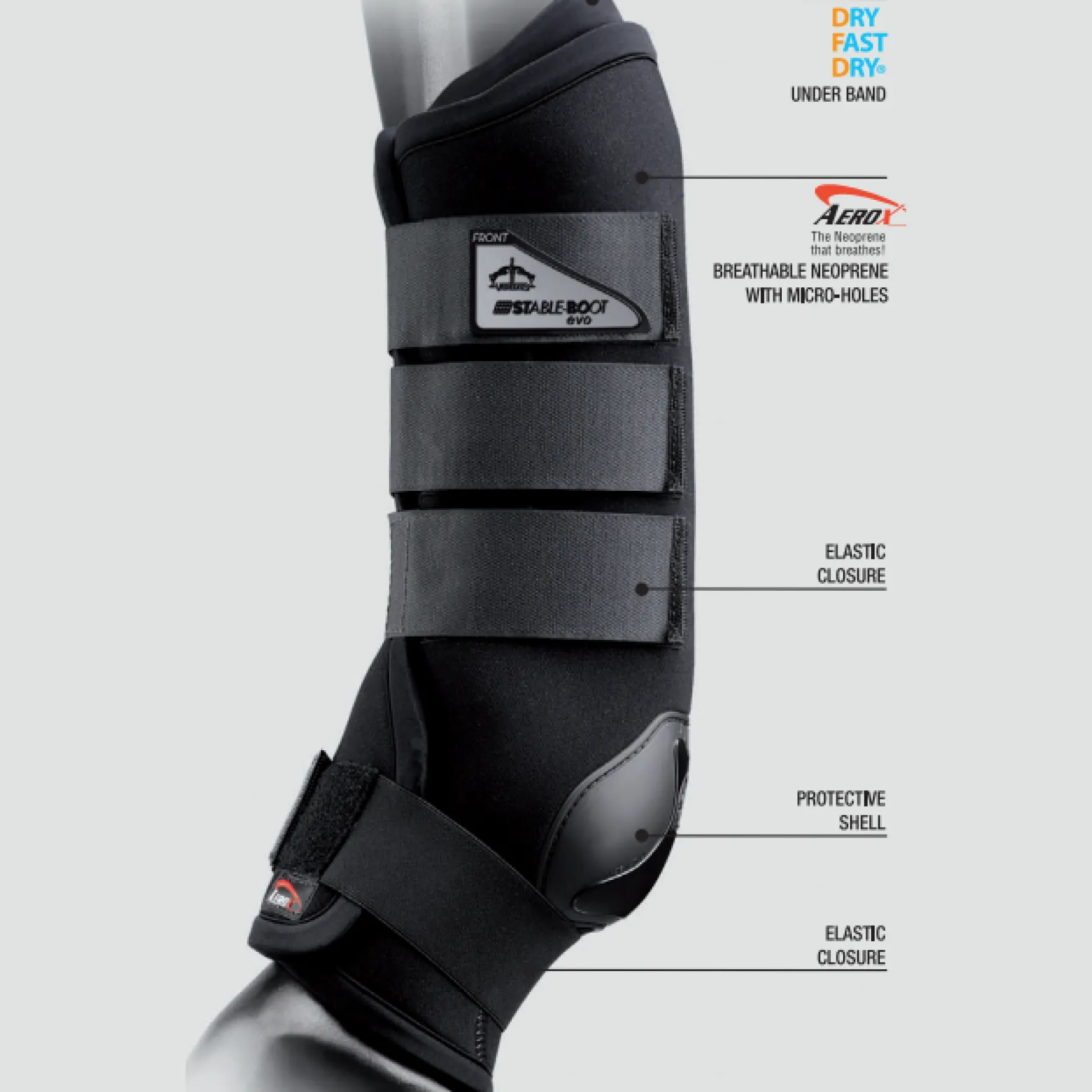 Stallgamaschen Stable Boot Evo, vorne