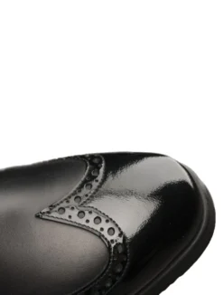 Stiefeletten Damen Marilyn Lack, mit Budapester Lochmuster, Leder
