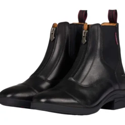 Stiefeletten Zip, mit Frontreißverschluss, Leder, Damen, Herren