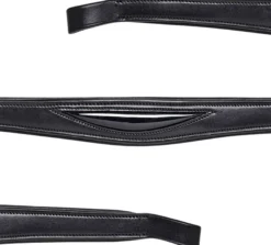 Stirnriemen, geformt, mit Lackledereinsatz