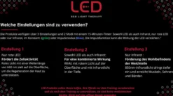Therapiegamaschen LED-Rotlicht-Therapie FS26, Sprunggelenksgamasche, rechts