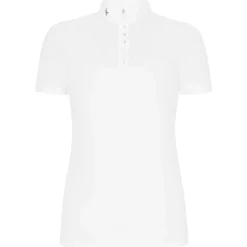 Turniershirt Damen Center Line Polo Mesh, kurzarm