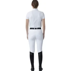 Turniershirt Damen Center Line Polo Mesh, kurzarm