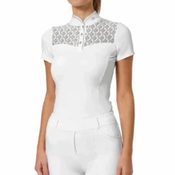Turniershirt Damen Crystal Champion, kurzarm