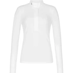 Turniershirt Damen Half Zip, langarm