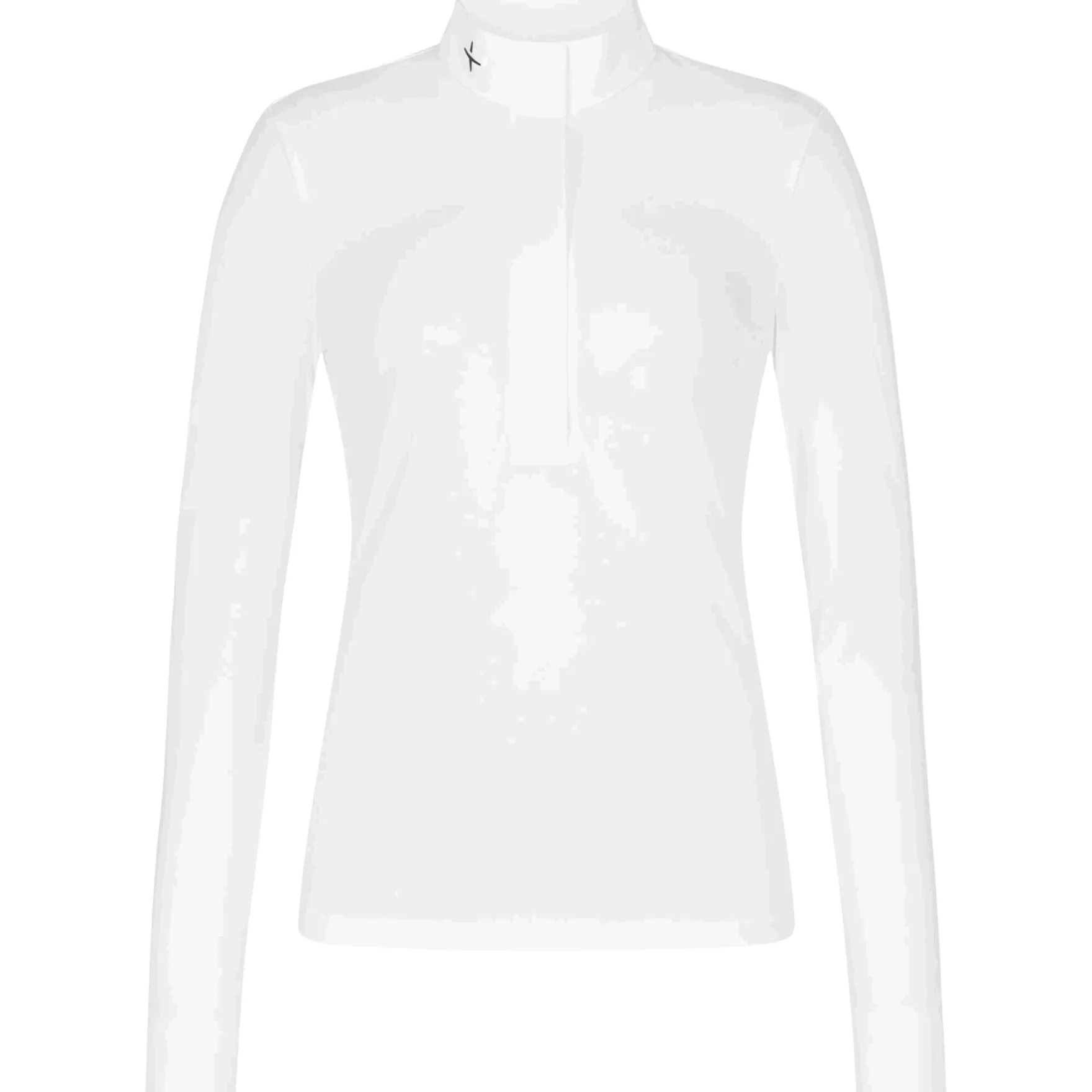 Turniershirt Damen Half Zip, langarm