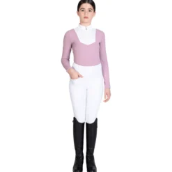 Turniershirt Kinder YR Sienna Show Shirt, langarm