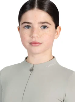 Turniershirt Mädchen YR Sunblocker FS25, Poloshirt, UV-Shirt, langarm