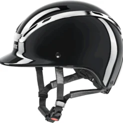 Uvex Reithelm Exxeed Shiny Chrome