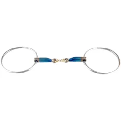 Wassertrense Große Ringe, Sweet Iron, French Link, Gebiss, doppelt gebrochen